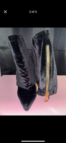 Suede Black Ankle Boots 