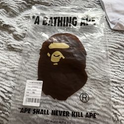 Bape Shirt, White, 2xl