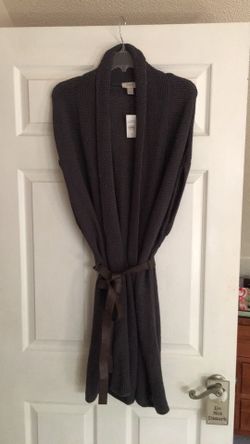 Ann Taylor - Vest Sweater w/leather belt