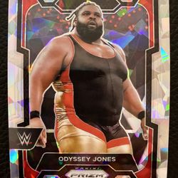 Odyssey Jones 2024 Panini Prizm WWE #103 CRACKED ICE PRIZM! 