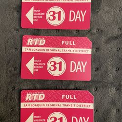31 day buss pass