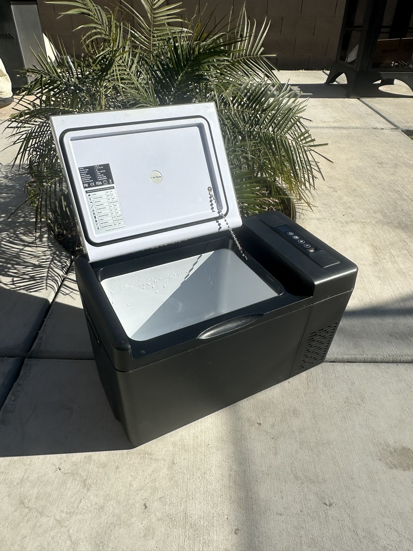 12V Car Refrigerator Freezer – Portable, Compact, Dual-Use for Travel & Camping!