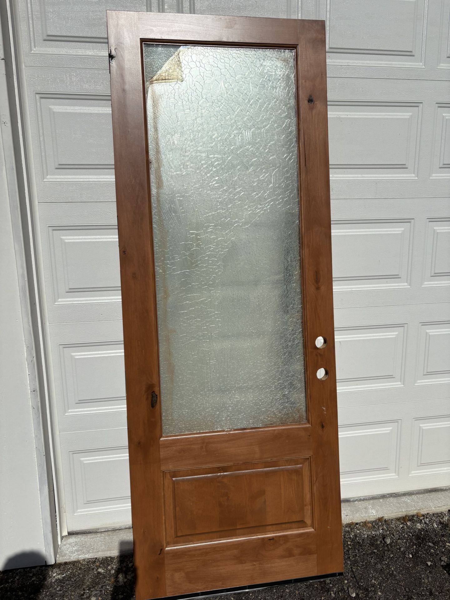 Exterior Wood Door 36” Wide X 8’ Tall 