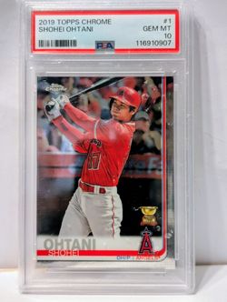 2019 Topps Chrome Rookie Shoei Ohtani PSA 10