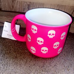 Viral Hot Pink Skull Mug