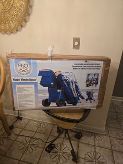 Rio Brands Wonder Wheeler Deluxe Foldable Beach Cart, Blue
Wide Utility DE PLAYA.