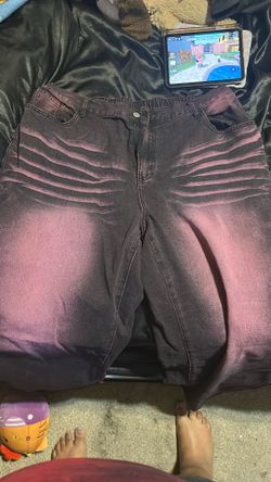 pink And Gray Jeans 3XL