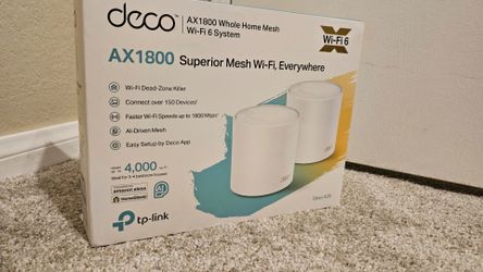 Deco Wifi 6 Whole Home Mesh AX1800