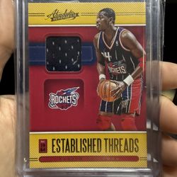 🔥 Hakeem Olajuwon “Established Threads” Game-Used Jersey Relic 🔥
