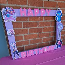 Kpop demon hunter, huntrix Happy Birthday Styrofoam Frame