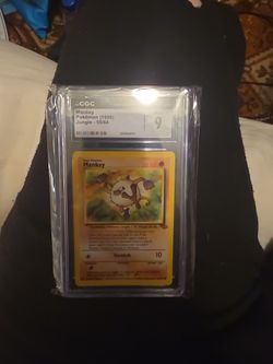CGC 9 Mankey 1999 Pokémon Jungle 55/64