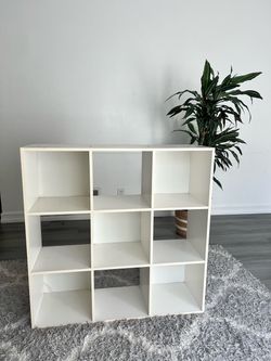 White 9-Cube Shelf