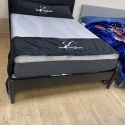 Queen Platform Bed Frame( Available In White Also) ON SALE