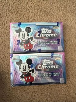 2026 Topps Chrome Disney Hobby Box Sealed (x2 available)