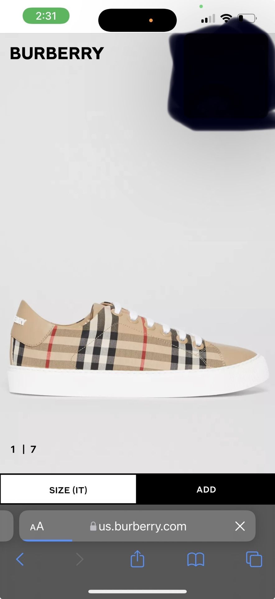 Authentic Burberry Size 39