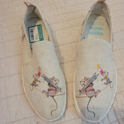 Disney X Tom's Deconstructed Alpargata Canvas Shoes
