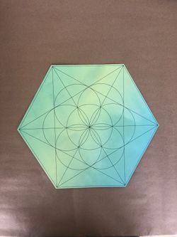 Sacred Geometry Grids on Card Stock Paper