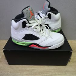 Size 8 - Air Jordan 5 Retro Pro Stars Poison Green 2015 136027-115