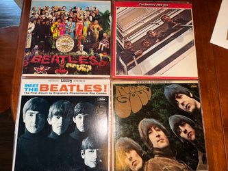 Vintage Beatles Vinyl Collection – 4 Original Capitol LPs