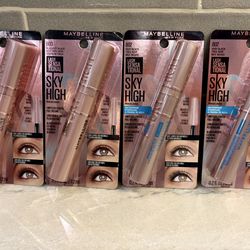 Maybelline Sky High mascara, shade 800 Blackest Black OR shade 802 Very Black Waterproof.