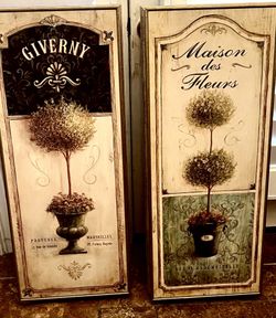 Two Charming French Wall Hangings