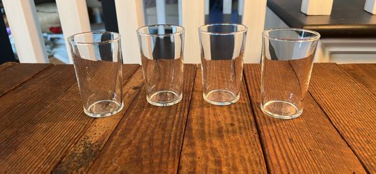 Vintage small glass tumblers (4)
