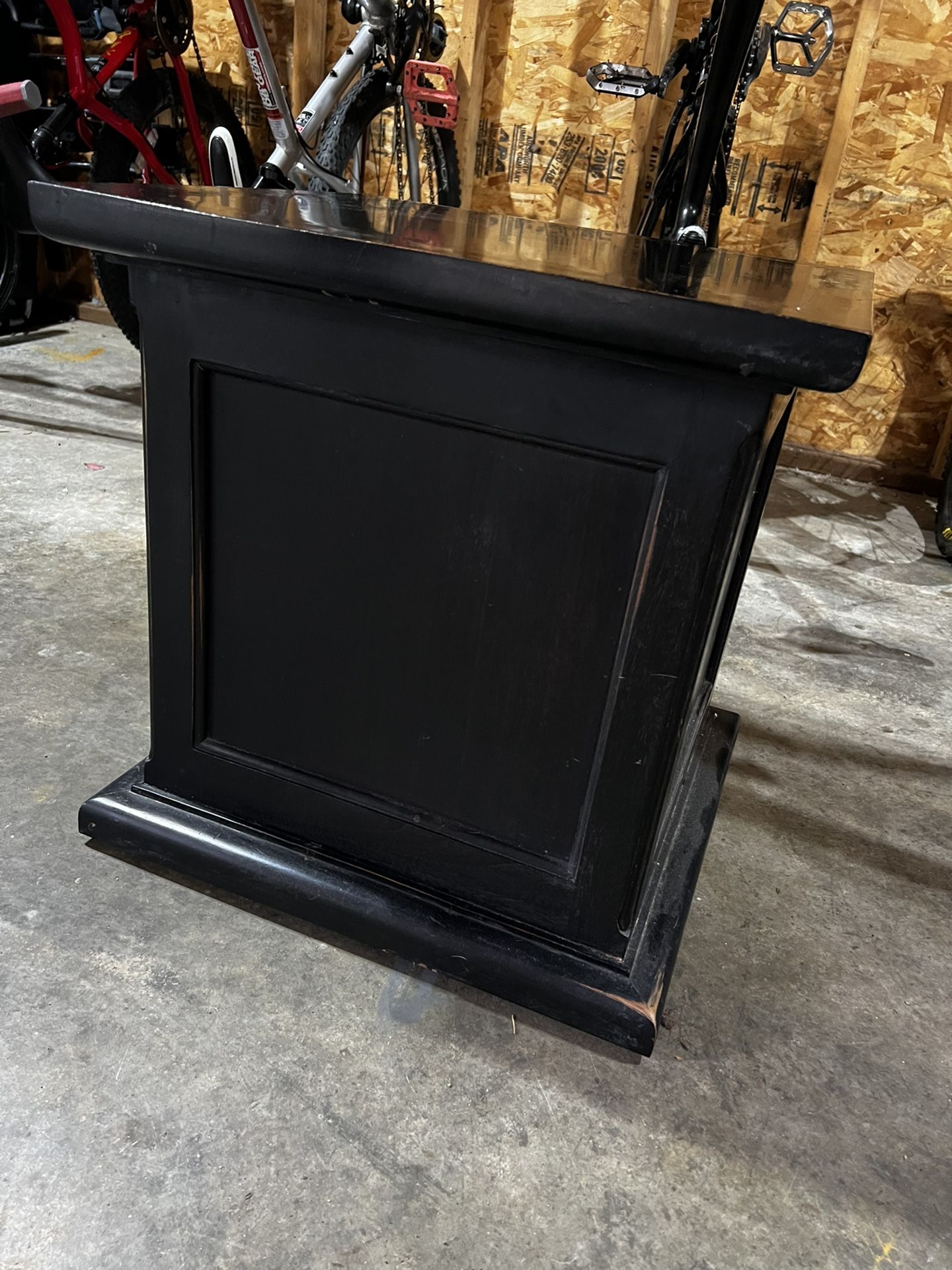 Storage End Table/ Nightstand Solid Wood