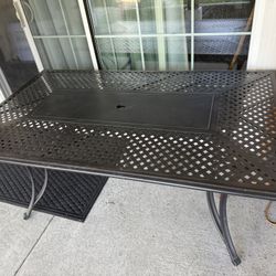 Outdoor Metal Patio Dining Table Only