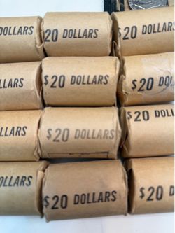 (1) $20 Eisenhower rolls 20 coins per roll