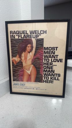 Movie poster “Flare up” Raquel Welsh
