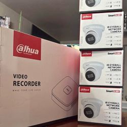 4 Camaras De Seguridad -4 CCTV Security Cameras With Recorder❗️INSTALLED❗️INSTALADAS 💯