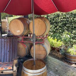 Wine Barrel Umbrella Holder