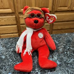 Ty Beanie Babie “Bearon” 100 Years Of Flight.  Year 2003.    Size 7 inches tall.  Sits  up.  Brand New with Tags.  