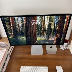 Mac Mini, Studio Display, Keyboard, and Mouse