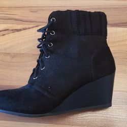 Y Not? Booties Girls Kids * Black * Size 4 *