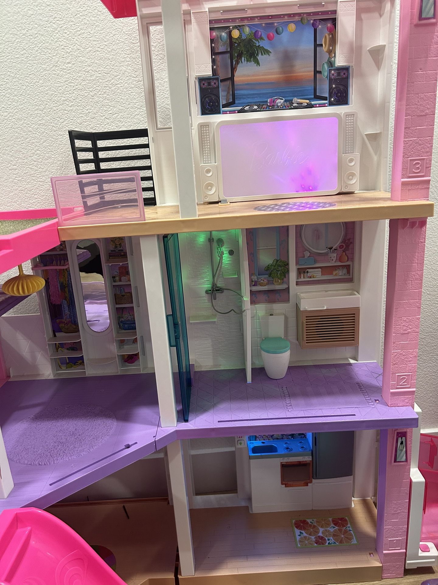 Barbie Dream house Doll House Playset With Accessories Lights And