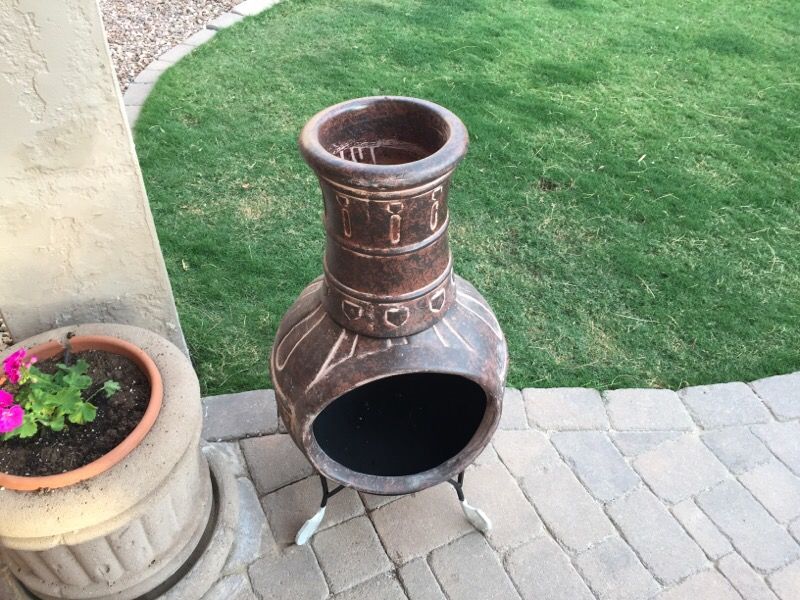 Chiminea from Home Depot