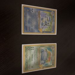 Venusaur and Blastoise celebrations cards
