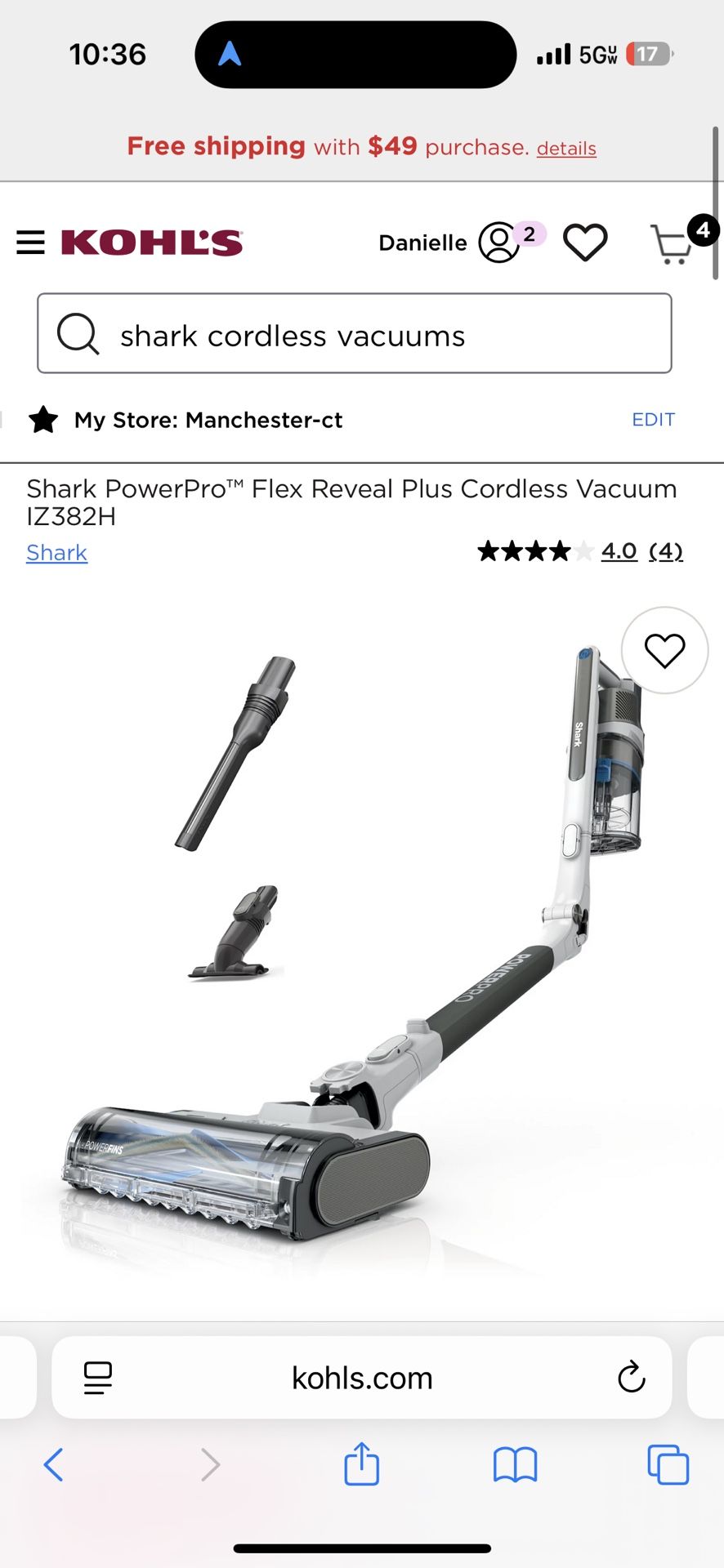 Shark PowerPro Flex Cordless Vacuum
