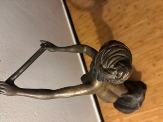 Art Deco Bronze Female Dancer Figurine