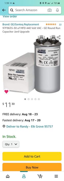 New Capacitor 30/6 Mf 470/370v