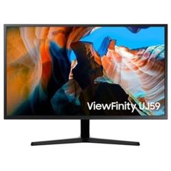 32" Samsung ViewFinity UJ59 4K UHD LED VA Monitor with AMD FreeSync, 4ms, 60Hz, HDMI/DisplayPort - Dark Gray/Blue LU32J59DUQNXZA