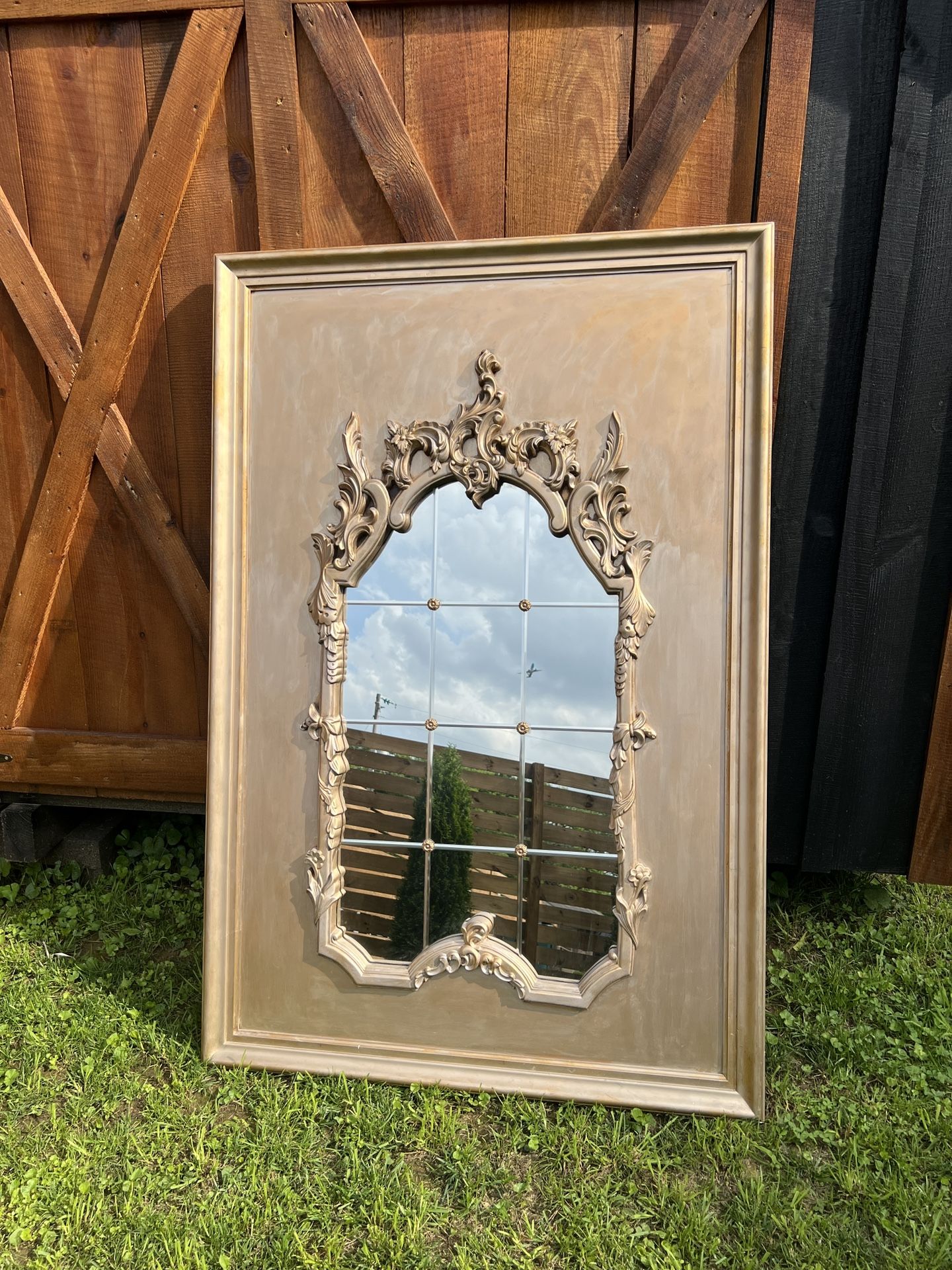 Gorgeous Oversized Gold Mirror