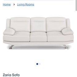 White sofa Set Rooms to go