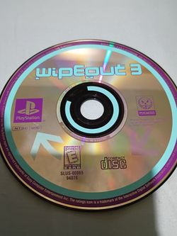 Original PS1 Wipeout 3 game disc only works 75th Ave Indian School serious buyers only please $20 cash no offers no trade