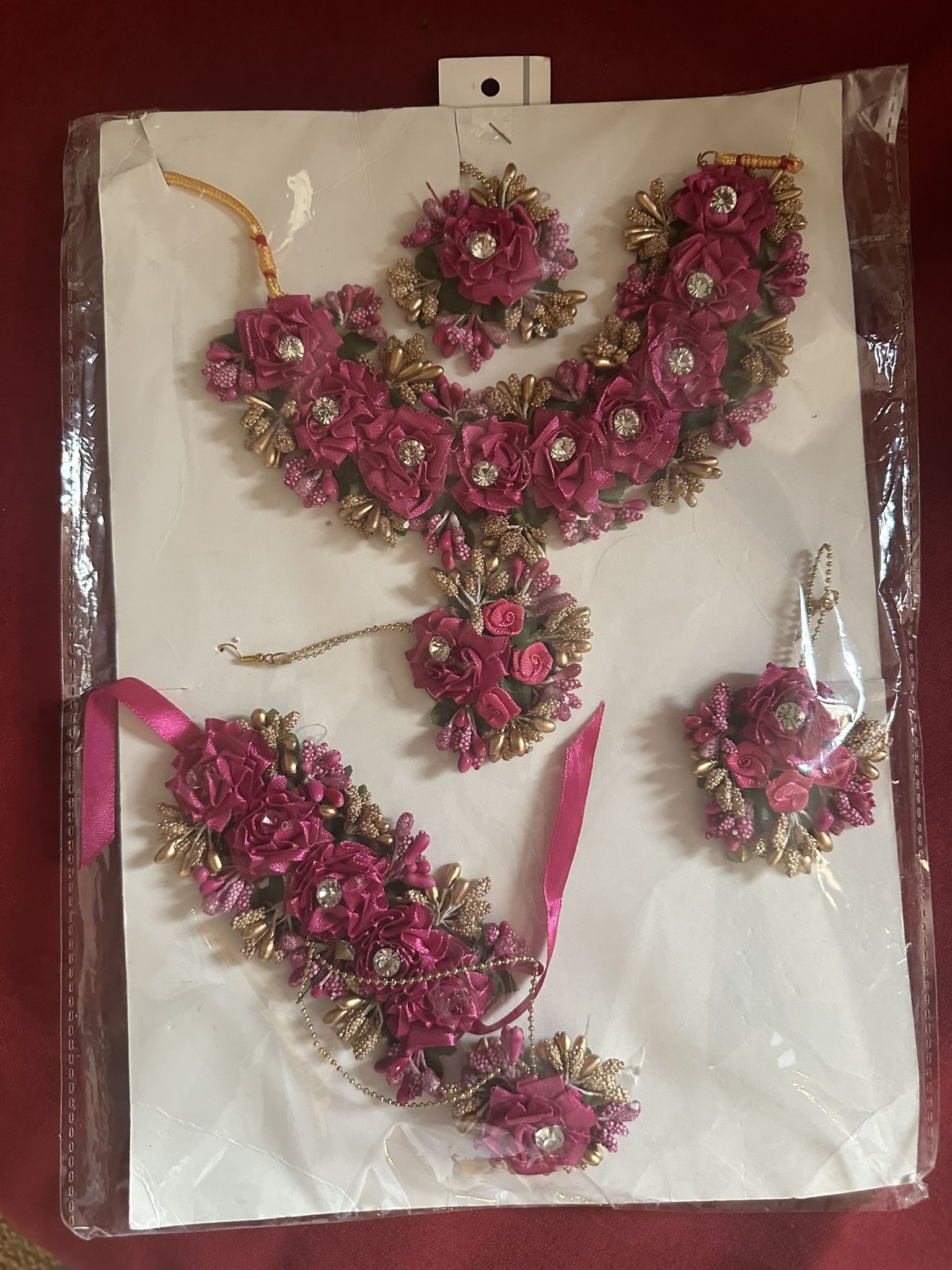 Indian bride Floral Jewelry Set