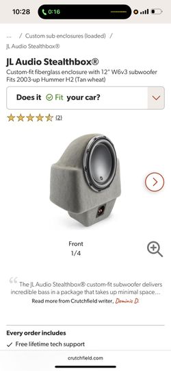 NEW W7 JL Audio STEALTHBOX SPEAKER