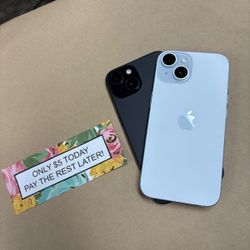 Apple IPhone 15 5G - Only $5 Today Pay The Rest Later! 