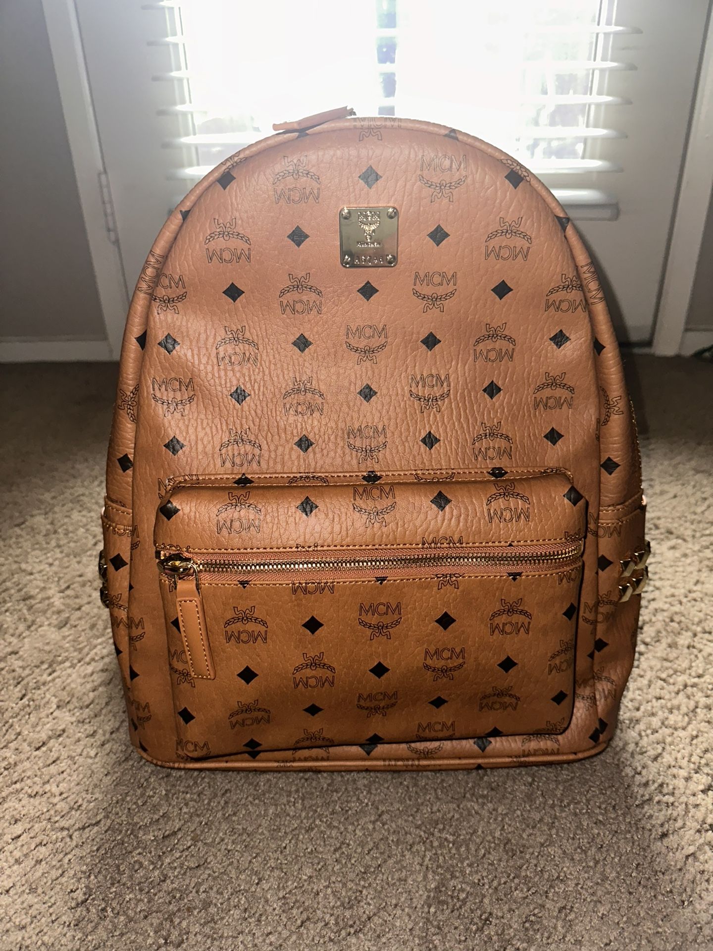Brown MCM Backpack