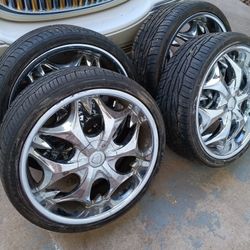 Set Of Tires In Car Tires In  Tires And Rims In Very Good Condition 